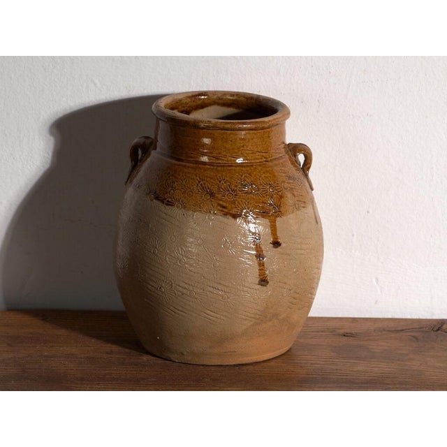Antique Chinese Glazed Stoneware Vase, China, 1900 For Sale - Image 5 of 7