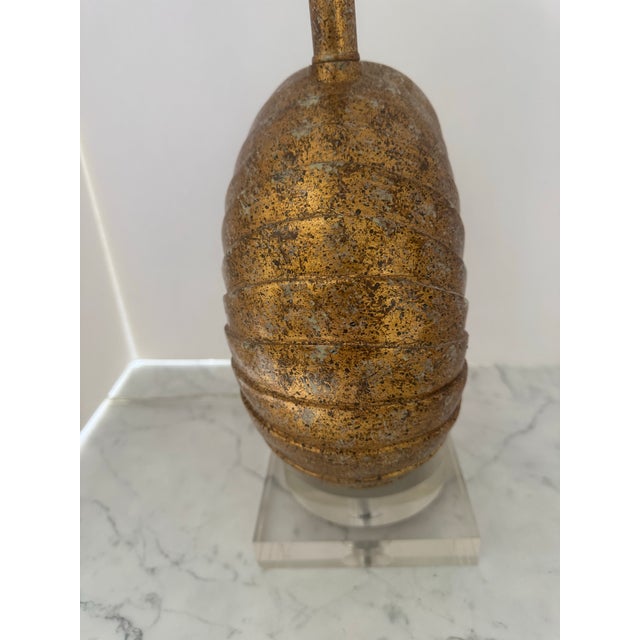 Gilt Seashell Form Table Lamp For Sale In Providence - Image 6 of 10