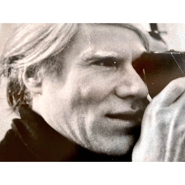 Vintage Sandro Becchetti 'Andy Warhol - 1980' Vintage Silver Gelatine Photograph For Sale - Image 4 of 7