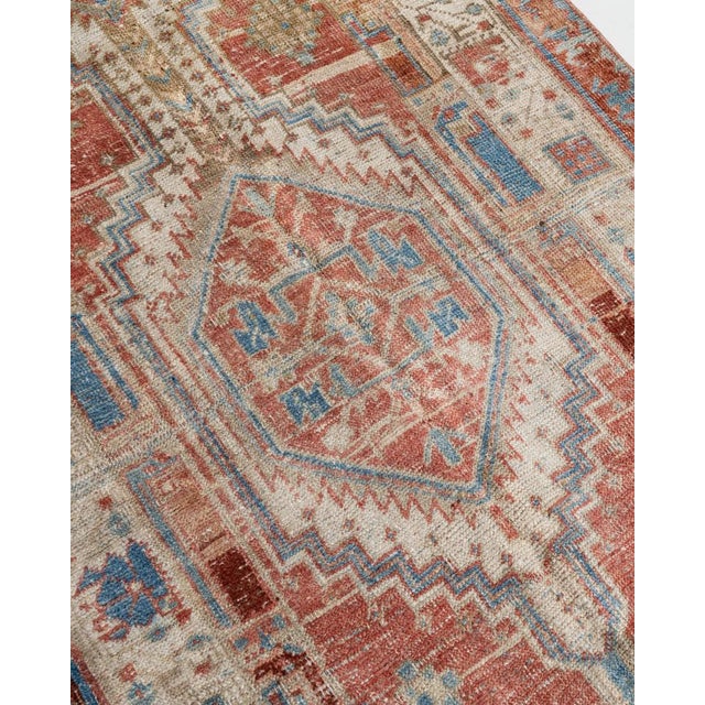 Vintage Heriz Runner 3' X 14'7 For Sale - Image 9 of 16