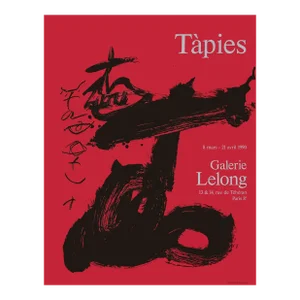 1990 Antoni Tàpies Lelong Gallery Exhibition Poster