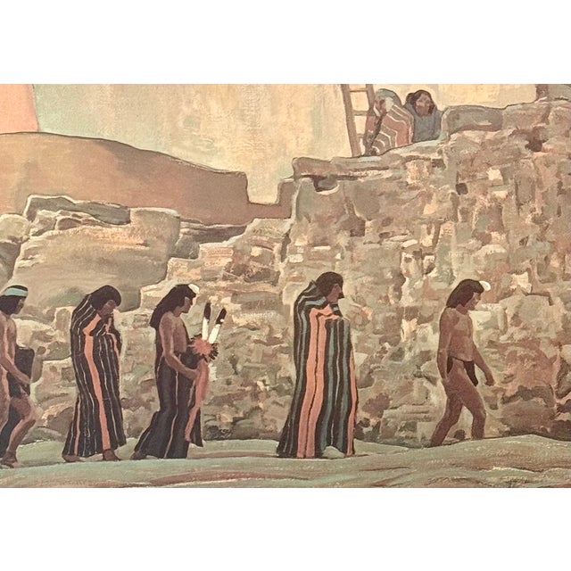 Maynard Dixon 1981 Framed Museum Exhibition Poster Southwestern Pueblo Art-Boho For Sale - Image 6 of 11