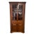 Vintage Traditional American Style Mahogany Corner / Display Cabinet For Sale