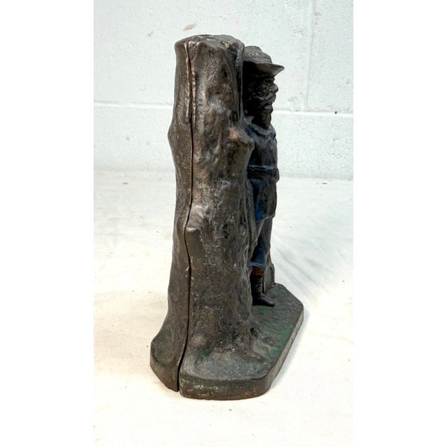Black Rare Antique 1901 Cast Iron Captain Kidd Ives, Blodgett & Clapp Still Coin Bank For Sale - Image 8 of 14