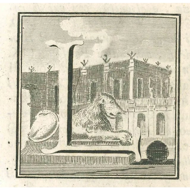 Letter of the Alphabet L, from the series "Antiquities of Herculaneum", is an etching on paper realized by Luigi...