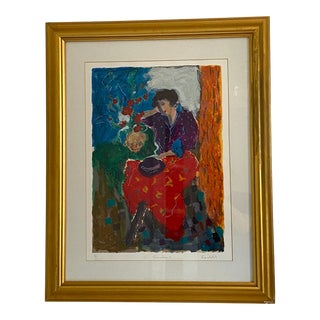 La Fenetre II Serigraph, Number 71/350, Signed by Roy Fairchild Woodard Circa 1980s For Sale