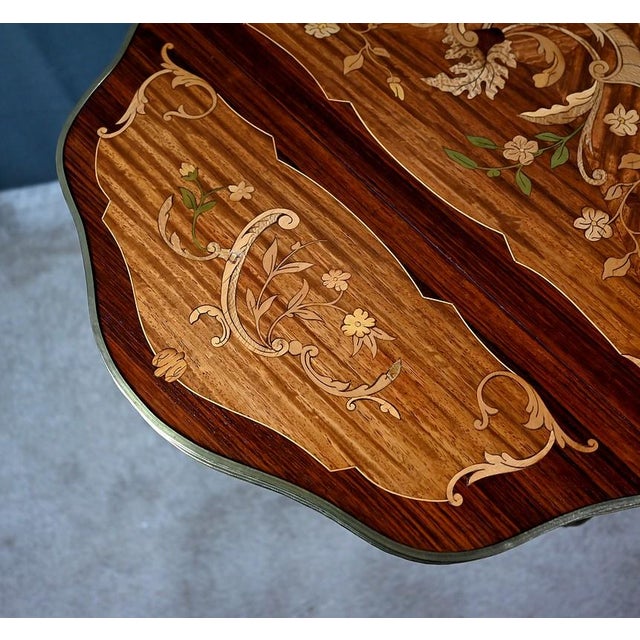 Small Late 19th Century Napoleon III Mahogany Drop-Leaf Table For Sale - Image 9 of 18