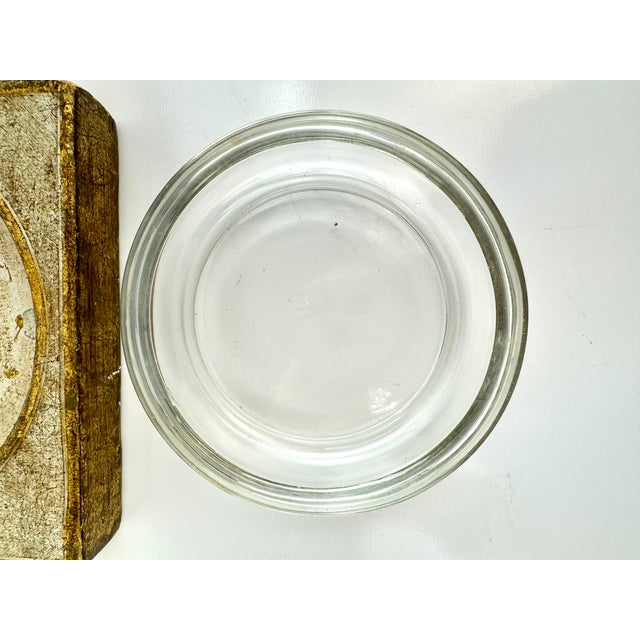 Gold Vintage Italian Hand Painted Catchall Ashtray For Sale - Image 8 of 11