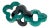 Malachite and Black Resin Chain Link Decor For Sale