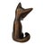 Hagenauer, Fuchs from Wiener Hagenauer Werkstätte, 1950s, Brass For Sale - Image 4 of 6