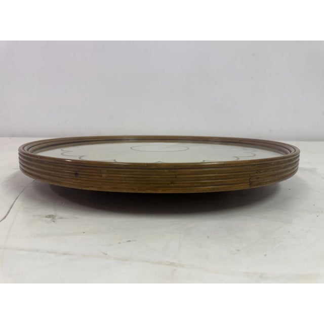 Italian Mirrored Revolving Lazy Susan Centrepiece Tray, 1940s For Sale - Image 4 of 8