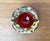 Vintage Italian Red and Yellow Sommerso Murano Glass Bowl, 1970s For Sale - Image 10 of 18