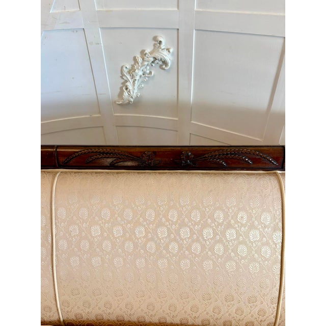 Antique Victorian Regency Style Mahogany Carved Sofa, 1880 For Sale - Image 14 of 15