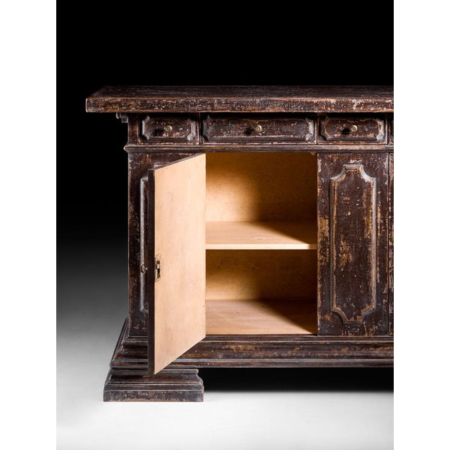 Rustic Rustic Italian Burgundy Sideboard For Sale - Image 3 of 3