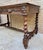 Traditional French Carved Wood Writing Table With Barley Twist Legs, Mid-20th Century For Sale - Image 3 of 17