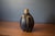 Mid-Century Modern Vintage Sculptural Decorative Blue Stoneware Ceramic Pottery Bud Vase For Sale - Image 3 of 9