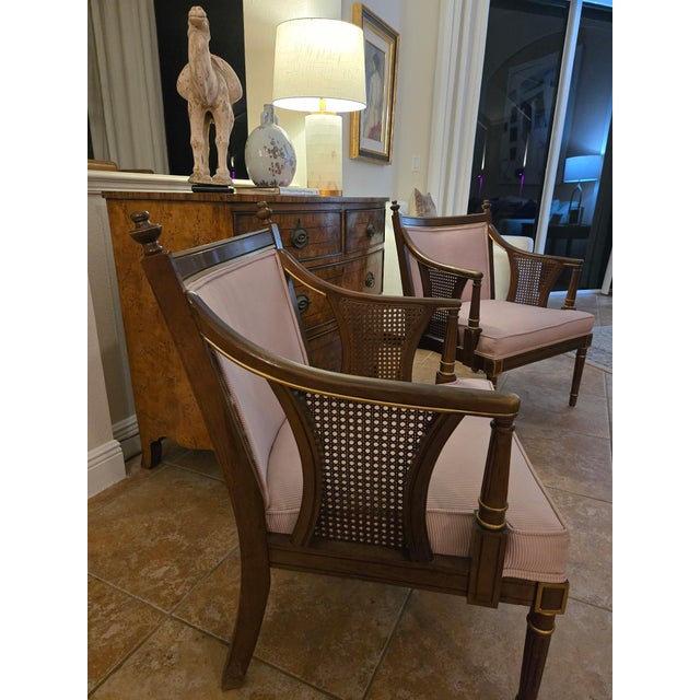 Pair of Vintage Louis XVI Style Armchairs For Sale - Image 18 of 18