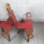 Spanish Brutalist Chair in Wood & Red Leather, 1960s, Set of 2 For Sale - Image 6 of 18