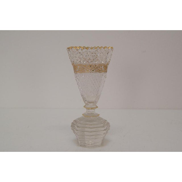 Vintage Cut Crystal Glass Cup from Glasswork Novy Bor, 1950s For Sale - Image 4 of 14