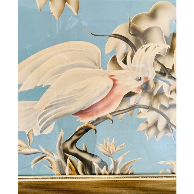 Turner Mid-Century Turner Wall Art Pastel Cockatoos For Sale - Image 4 of 6