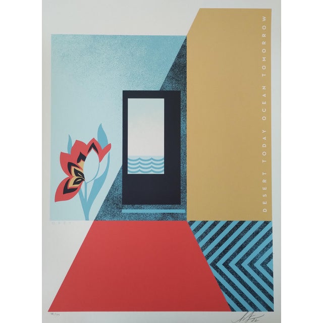 Shepard Fairey (Obey), Ocean Today Desert Tomorrow, 2022, Screenprint For Sale
