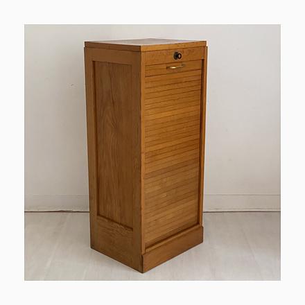 Notarys Cabinet with Roll-Top Door, 1960s For Sale - Image 13 of 13