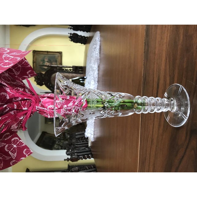 Vintage Crystal Vase, 1970s For Sale - Image 13 of 18