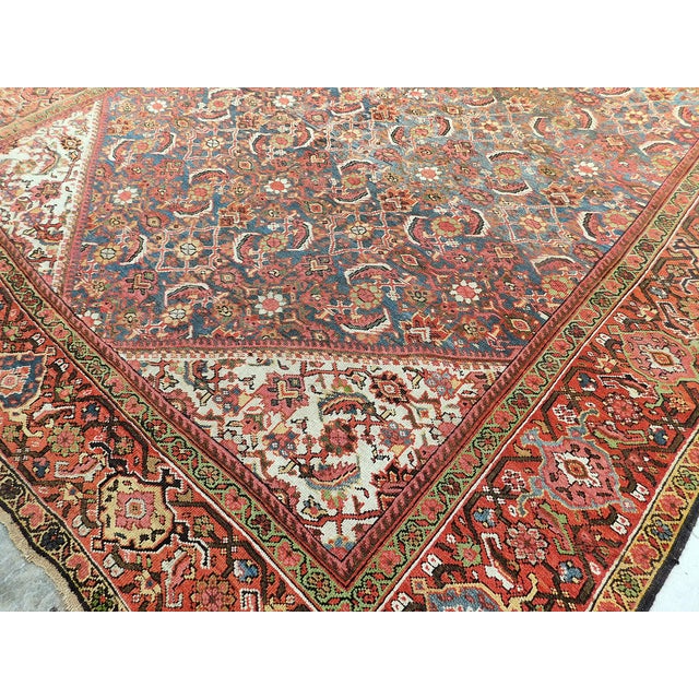 Antique Persian Rug. 8'10"x 13' For Sale - Image 15 of 18