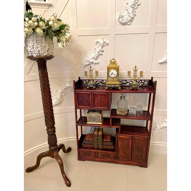 Chinese Hardwood Display Cabinet For Sale - Image 4 of 17