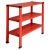 Italian Modern Red Metal Bookcase, 1980s For Sale - Image 10 of 10
