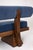 3-Seater Sofa in Ash Wood and Blue Mohair Velvet For Sale - Image 10 of 11
