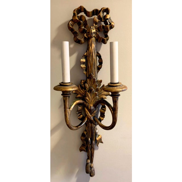 Early 20th Century Italian Gilt Wood Carved Sconce For Sale - Image 12 of 12
