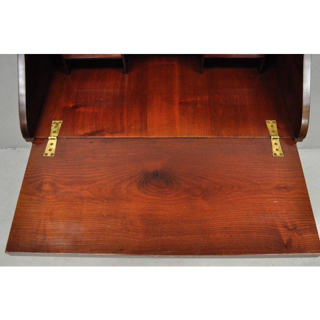 Antique French Louis XV Style Marquetry Inlaid Drop Front Ladies Writing Desk For Sale - Image 10 of 18