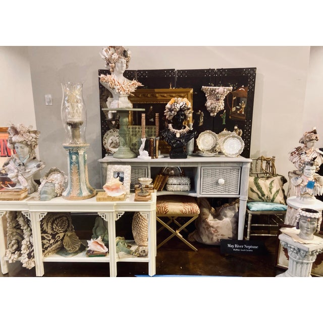 Vintage White Shell-Encrusted Box For Sale - Image 11 of 12