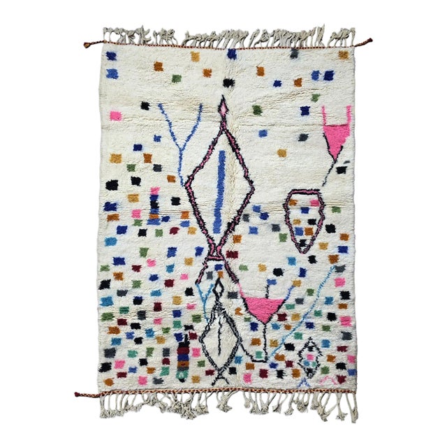 Confetti Wool Moroccan Rug - 10.2 X 6.5 Ft For Sale