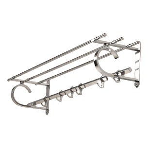 Chromed Wall Coat Rack For Sale