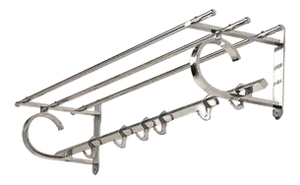 Chromed Wall Coat Rack
