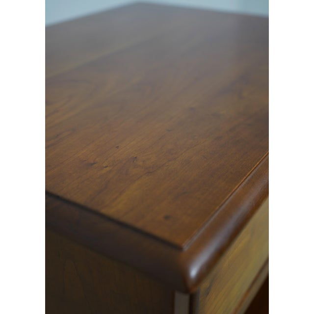 Pair Stickley Cherry 1 Drawer Nightstands For Sale - Image 9 of 18
