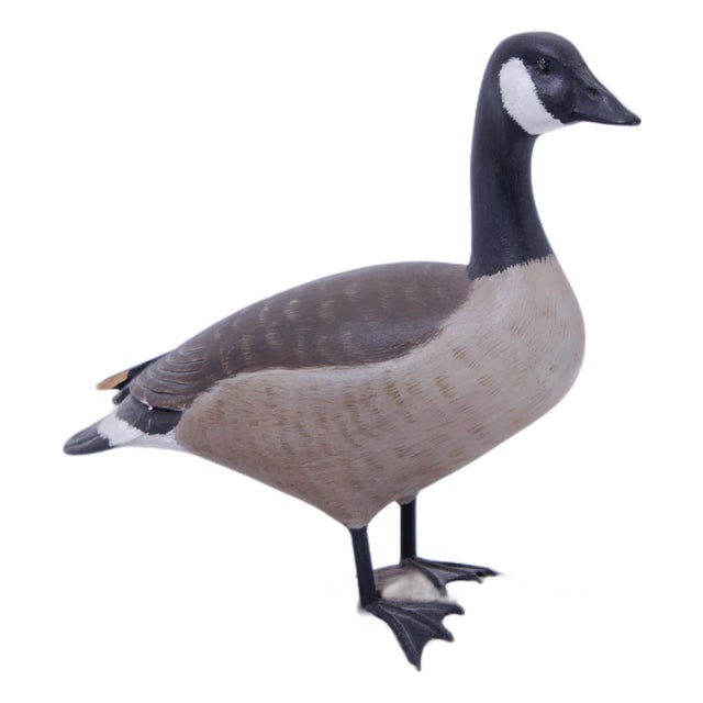 William Porterfield Carved Wood Canadian Goose For Sale