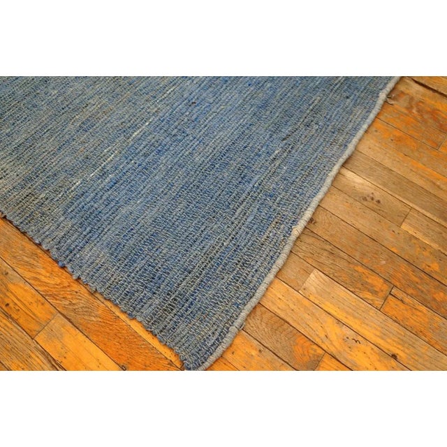 Contemporary Handwoven Wool Shaker Style Flat Weave Carpet 9' 9