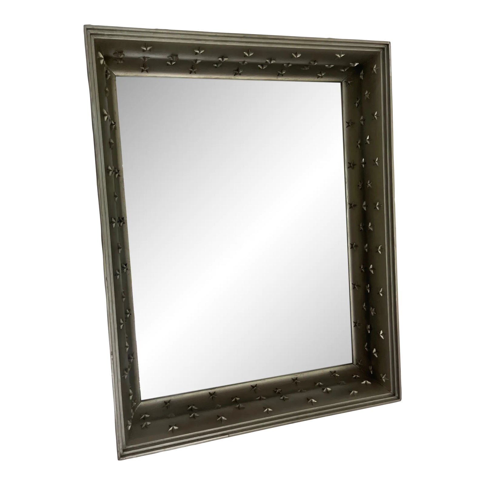 21st Century Bunny Williams Recessed Shadow Box Star Silver Mirror ...