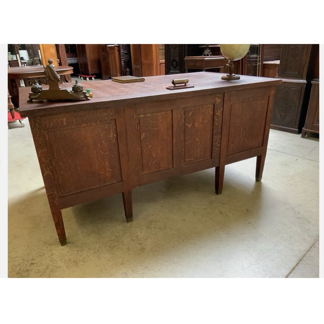 Antique Art Nouveau Freestanding Desk, 1915 For Sale - Image 4 of 14