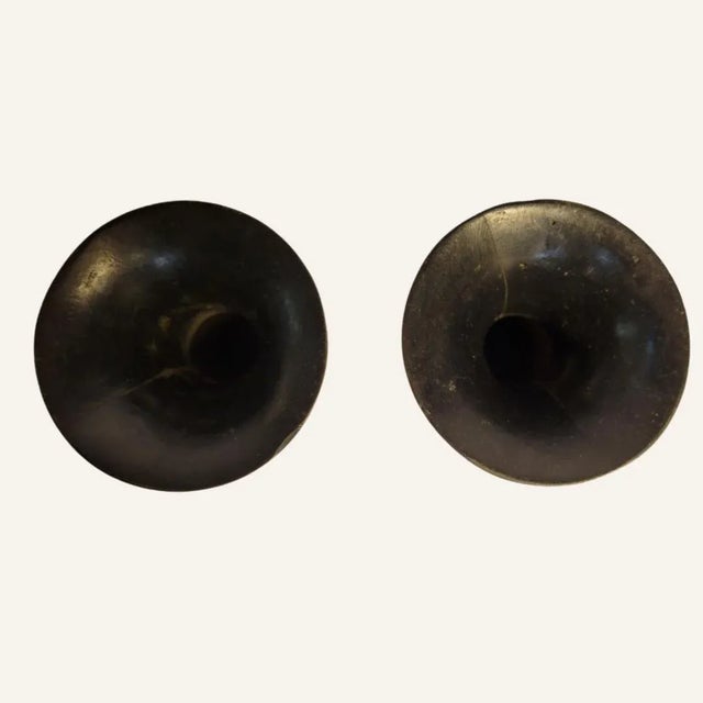 Chinese Gu Form Bronze Vases - a Pair For Sale - Image 6 of 9