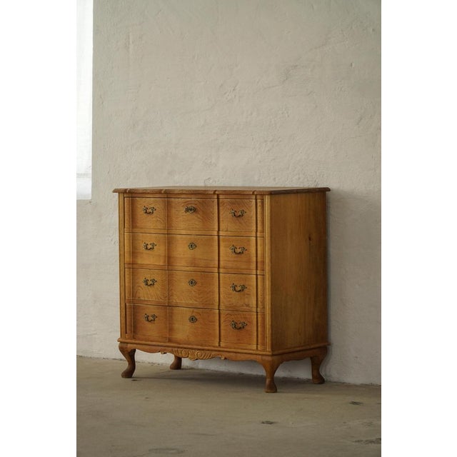 Mid-Century Modern Danish Chest of Drawers in Oak by Henning Kjærnulf, 1960s For Sale - Image 16 of 18