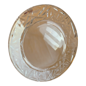 1970s Tiffany & Co. Crystal Rock Cut Plate