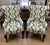 Henredon Custom Pair of Wingback Chairs Upholstered in Toile De Nantes & Colefax & Fowler Velvet in Blue & White For Sale - Image 4 of 11
