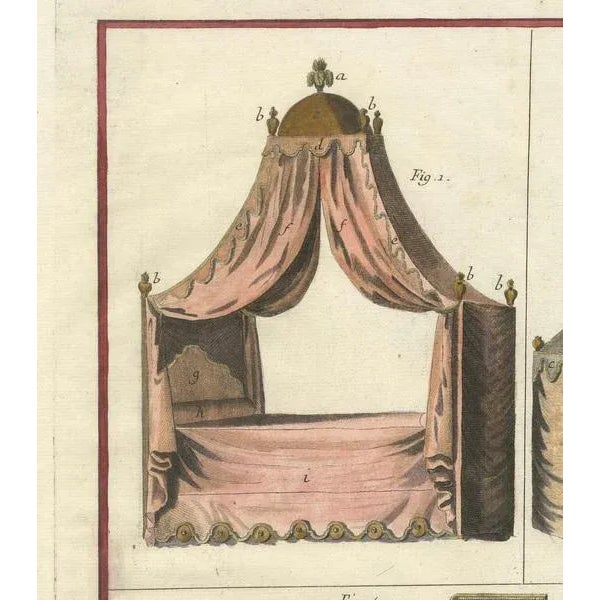 Upholstery and Furniture Design, 1760s, Print For Sale - Image 6 of 9