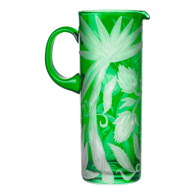 ARTEL Jungle Deco Large Pitcher in Emerald For Sale