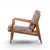 Selig Kofod Larsen for Selig Mid Century Danish Walnut Lounge Chair For Sale - Image 4 of 10