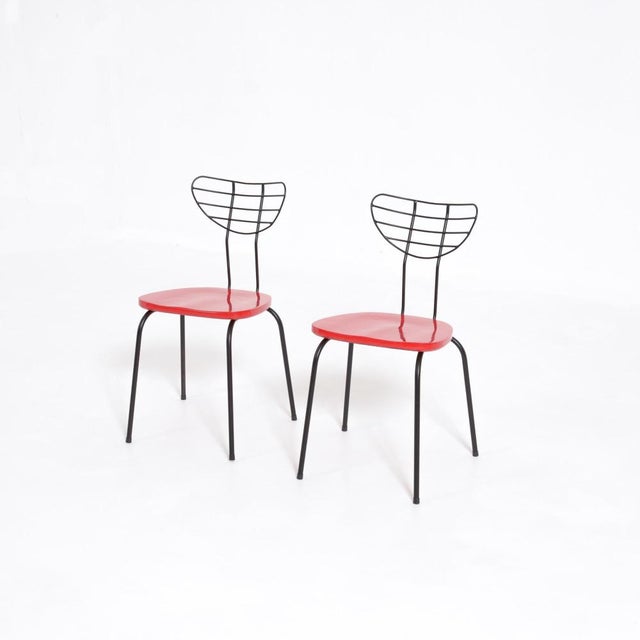 Red Radar Chair attributed to Willy van der Meeren For Sale - Image 4 of 16